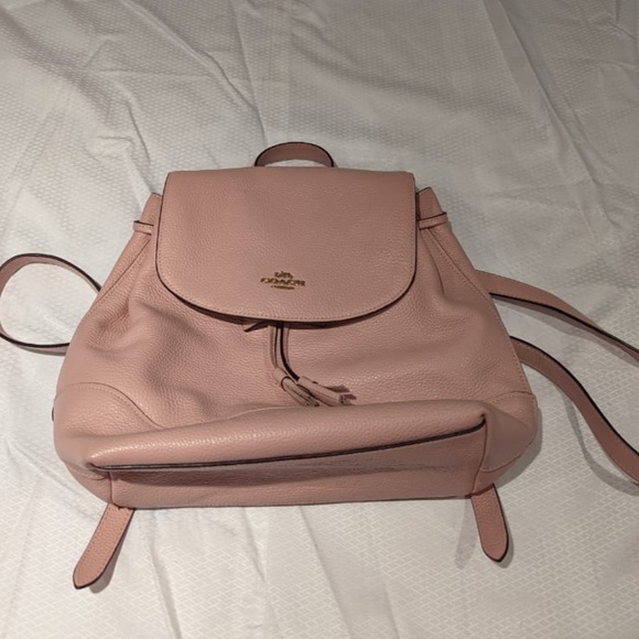 Coach Leather Pink Bag pack - Picture 1 of 4